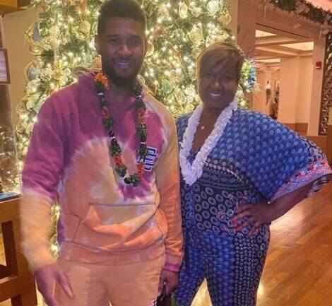 Jonetta Patton with her son, Usher.